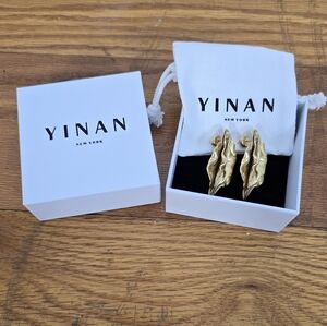 18k Gold Earrings NEW Feminine Luxury Designer